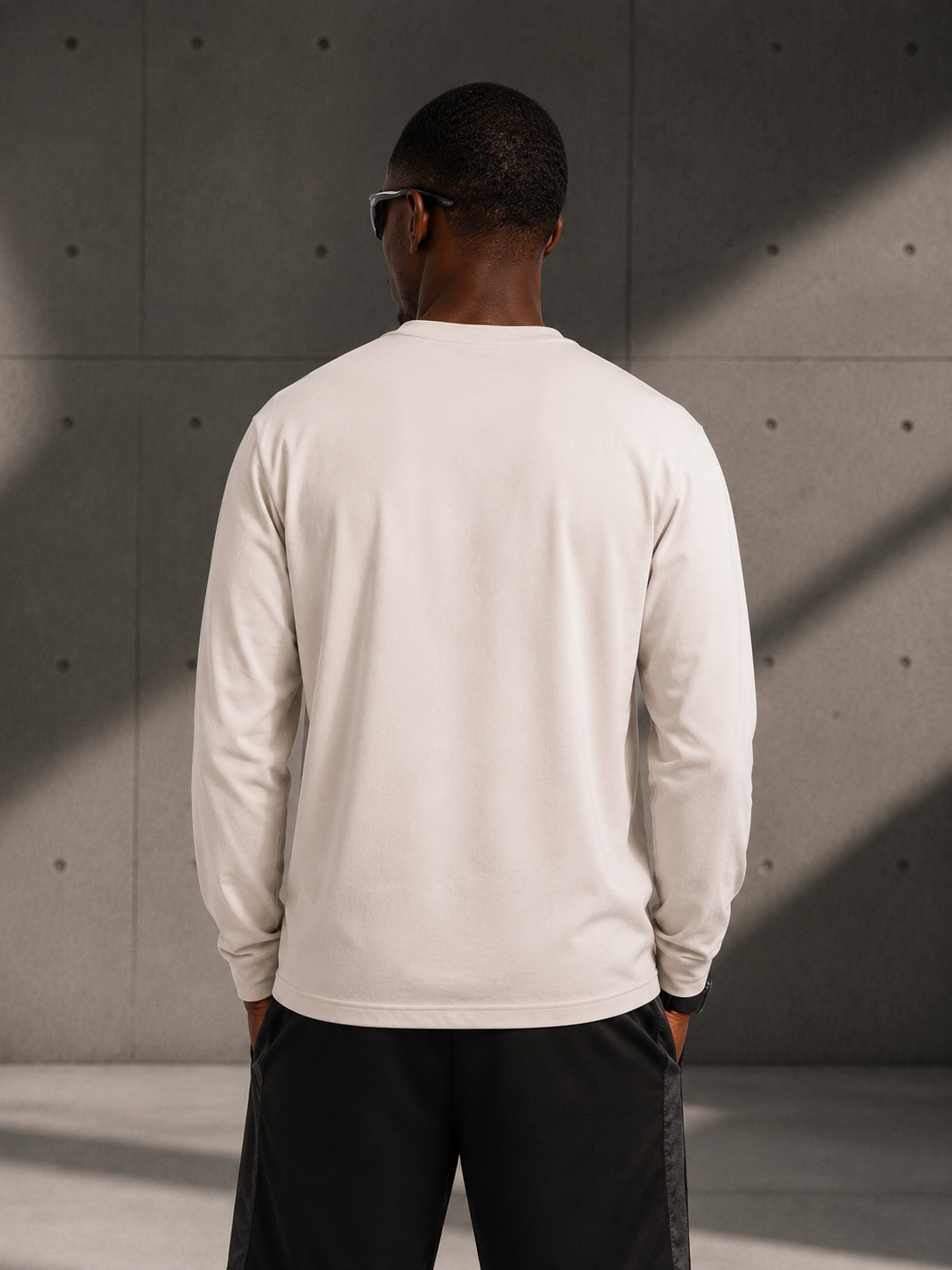 T-shirt manches longues 6ITY – Beige clair