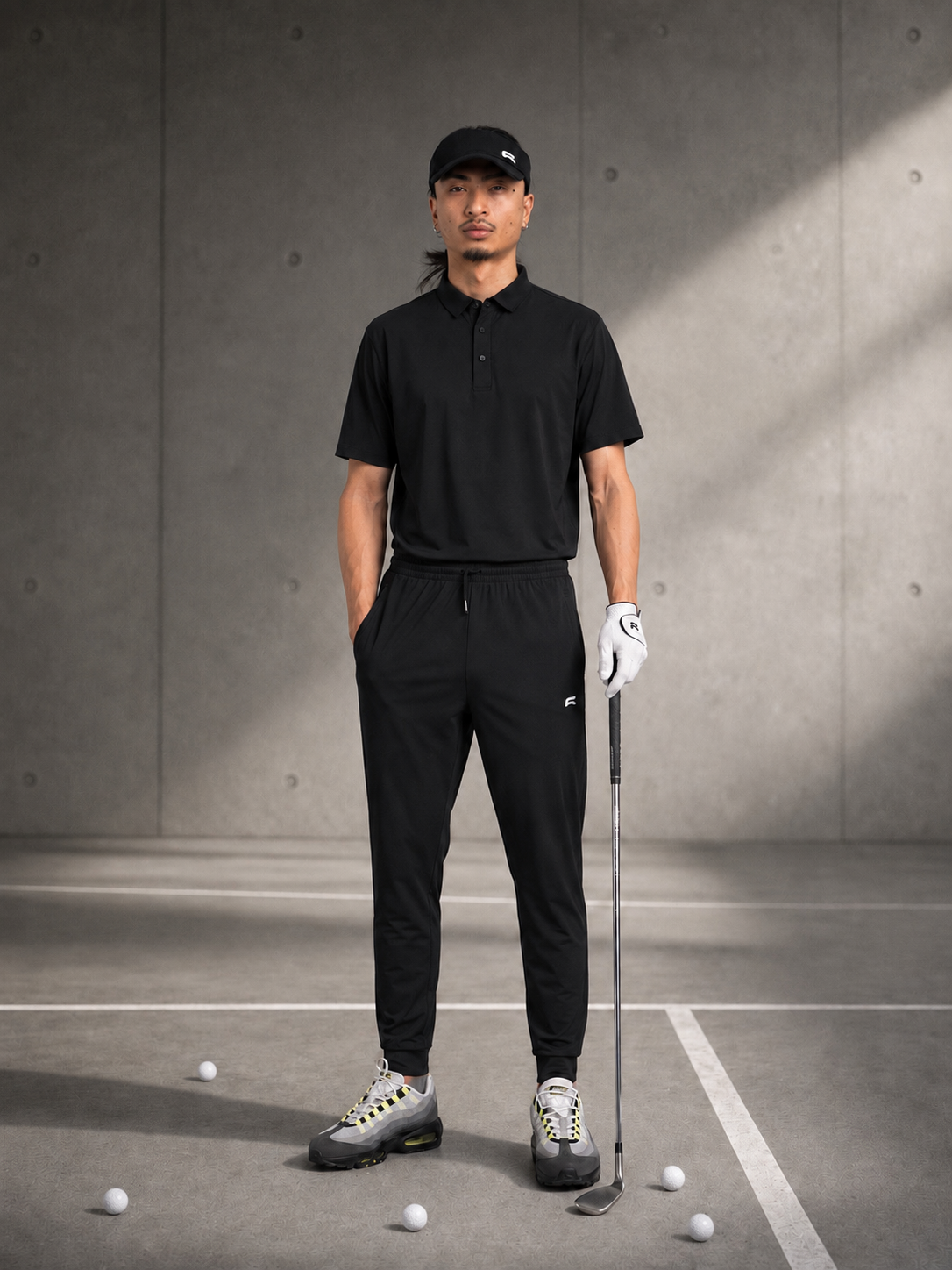 Polo de sport 6ITY – Noir